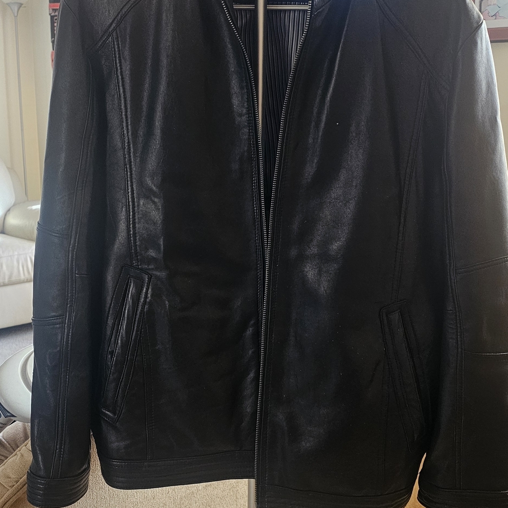 Men's Black Leather Jacket